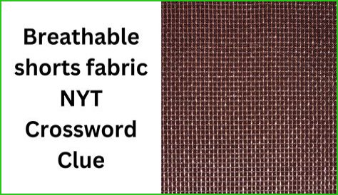 Twilled suit fabric Crossword Clue NYT